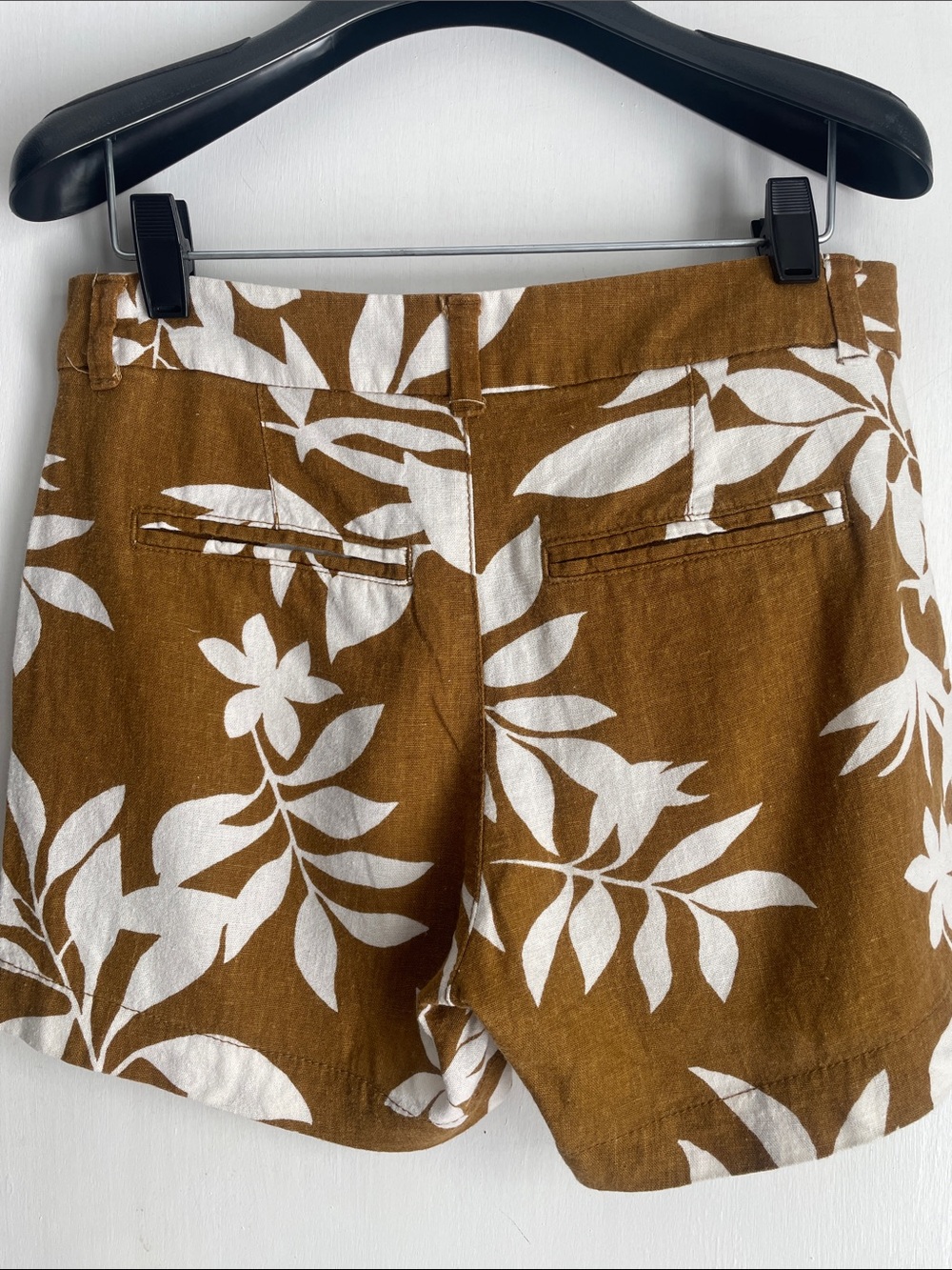 Old Navy Brown and White Floral Bermuda Shorts - Picture 2 of 4